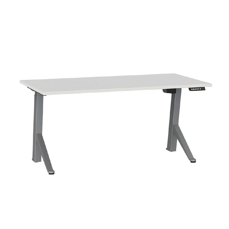 Agile Mvbl El Sglside Desk 15X8 Silver/White, , hi-res
