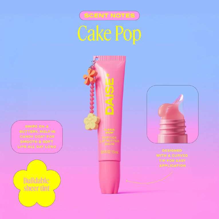 Daise Peptide Lip Butter Balm Cake Pop 15ml, , hi-res