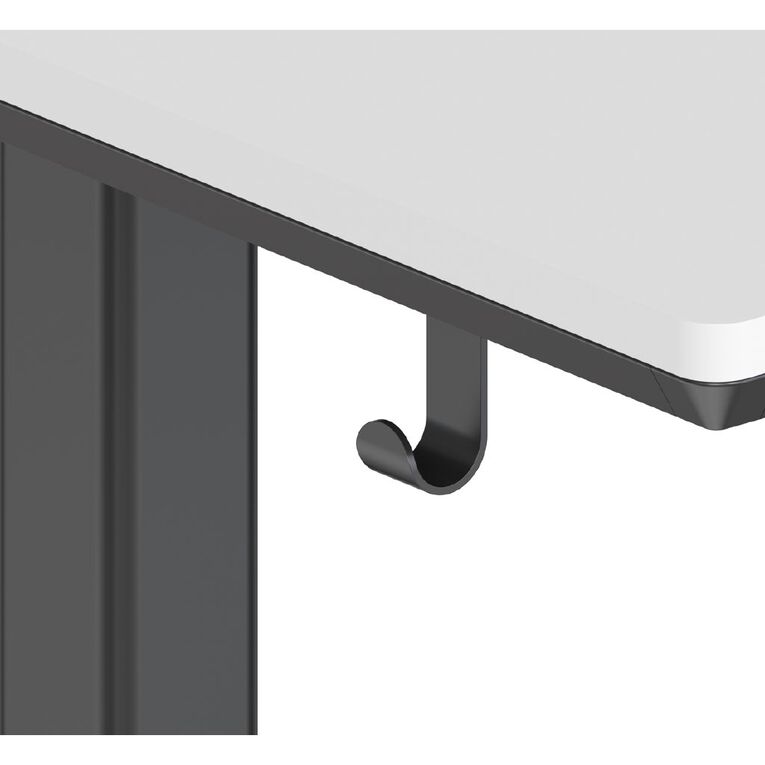 Workspace Height Adjustable Desk 1200W with Drawer White, , hi-res