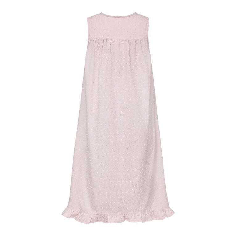 H&H Women's Dobby Nightie, Pink Light, hi-res