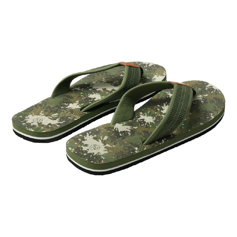 H&H Men's Zeke Jandals, Khaki, hi-res
