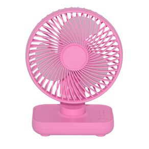 Living & Co Rechargeable Desk Fan Pink