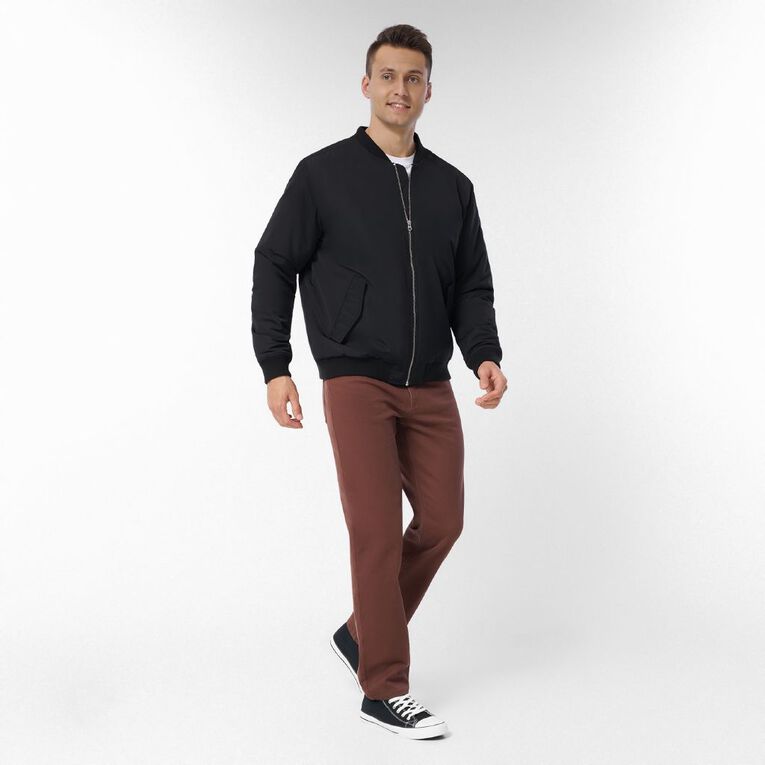 H&H Men's Bomber Jacket, Black, hi-res