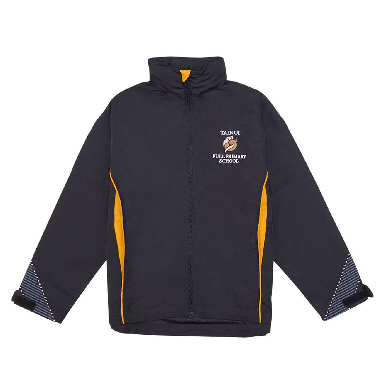 Schooltex Tainui Primary Jacket with Embroidery, Black/Gold, hi-res