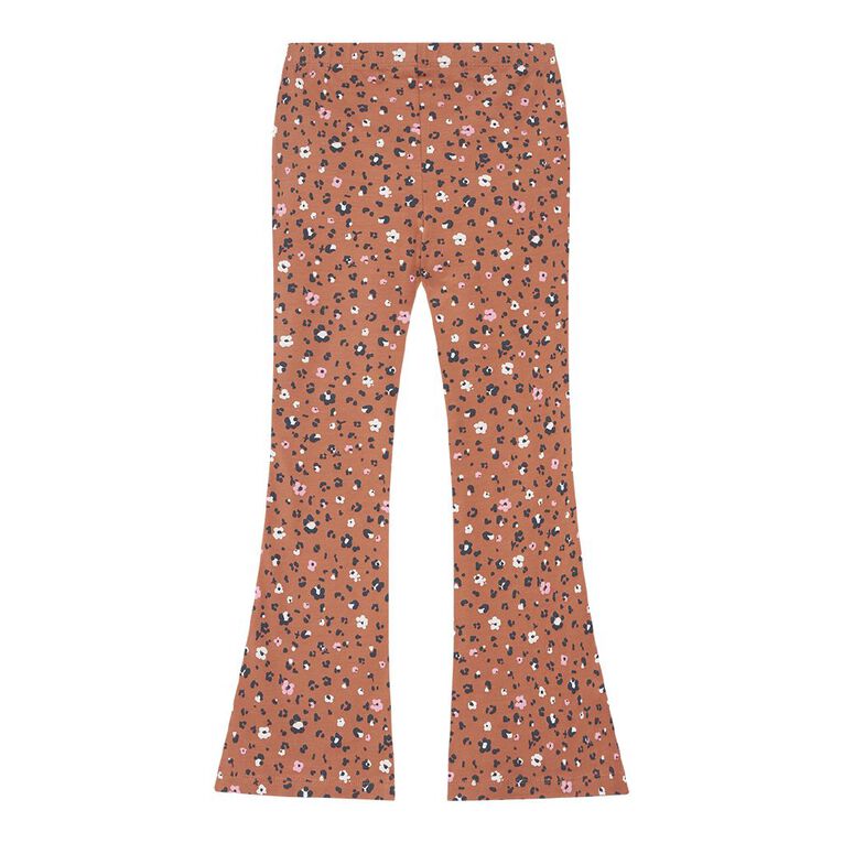 Young Original All Over Print Flare Legging, Brown Light, hi-res