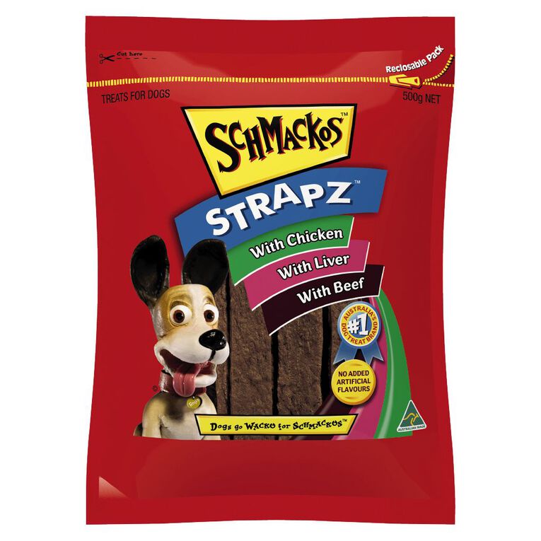 Schmackos Strapz Variety Pack Dog Treats 500g 500g, , hi-res