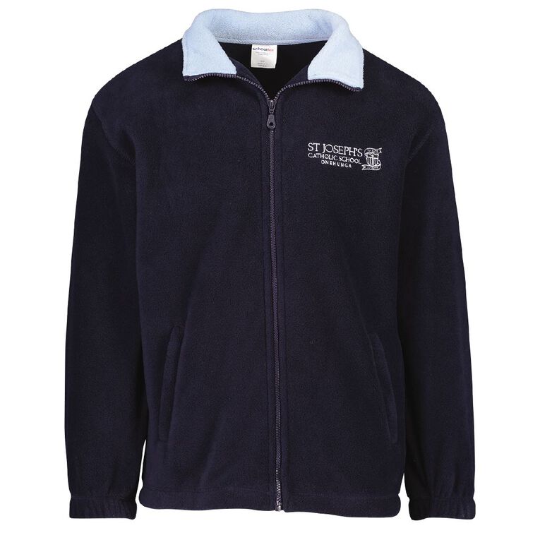 Schooltex St Joseph's Onehunga Polar Fleece Jacket with Embroidery, Navy/Sky, hi-res