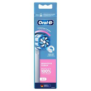 Oral-B Sensitive Clean Replacement Brush Heads 4 Pack