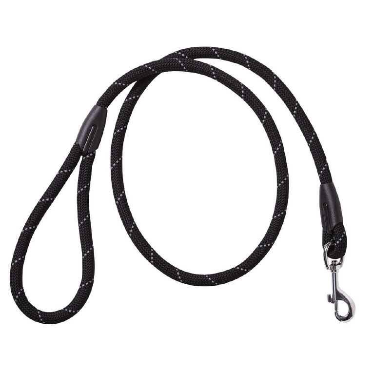 Petzone Reflective Rope Lead Black 120cm