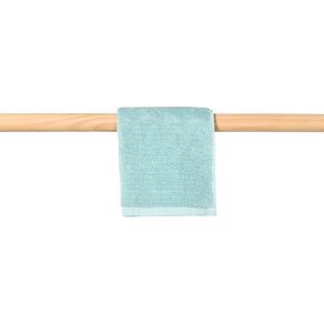 Living & Co Plush Plain Face Towel Blue Light