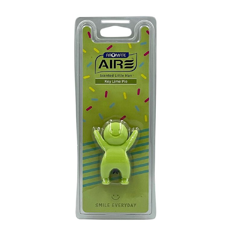 Aromate Air Key Lime Pie Scented Little Man Auto Air Freshener, , hi-res