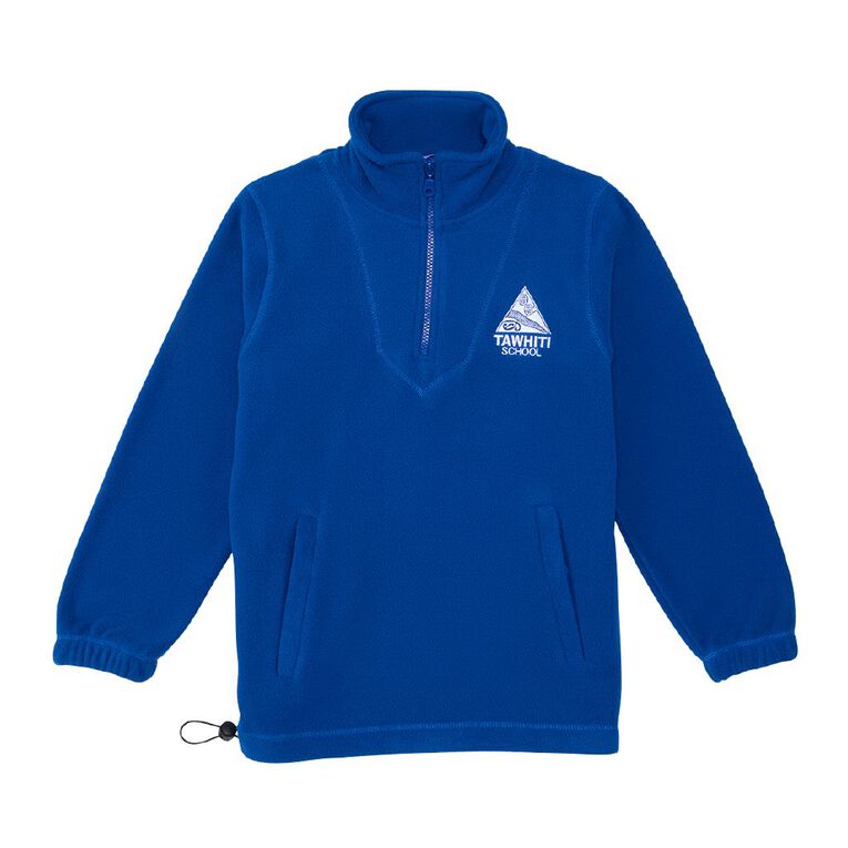 Schooltex Tawhiti School Polar Fleece Top with Embroidery, Royal, hi-res
