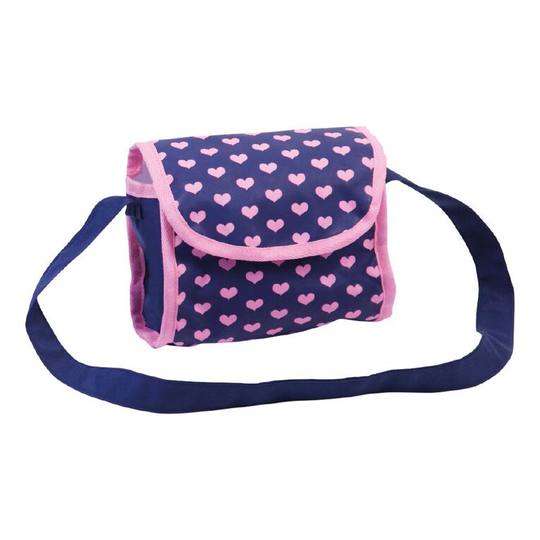 Bayer Dolls Pram Trendy Blue with Pink Trim, , hi-res