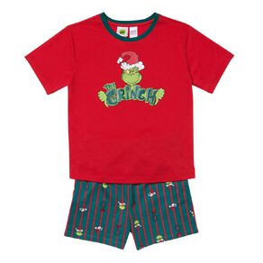 The Grinch Boys' T-Shirt and Short Pyjama Set
