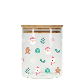 Kate's Kitchen Glass Jar With Santa 750ml
