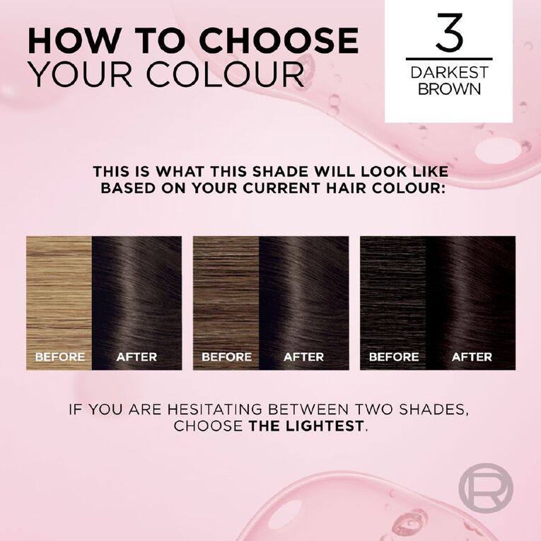 L'Oreal Paris Excellence Creme Hair Colour Darkest Brown 3, , hi-res