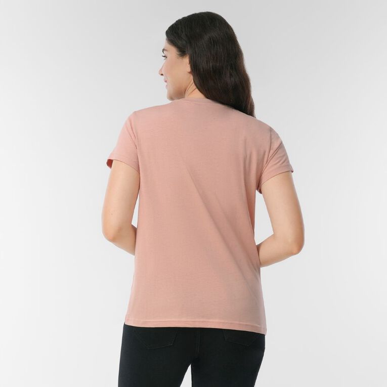H&H Women's Short Sleeve Crew Neck Tee, Pink Light PALE MAUVE, hi-res
