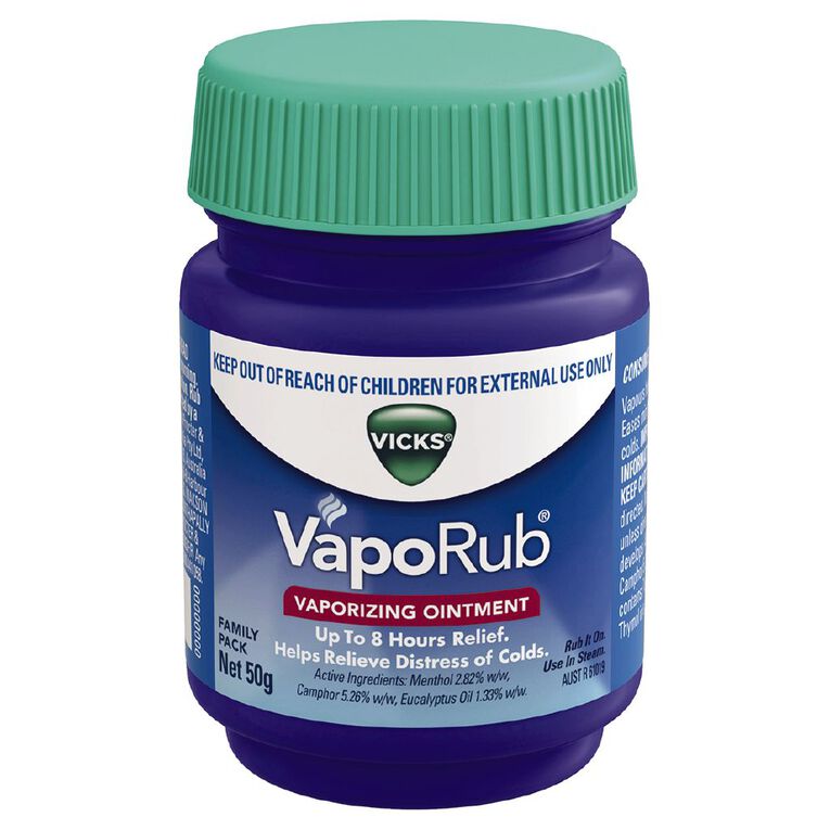 Vicks VapoRub Ointment Decongestant Chest Rub 50g, , hi-res