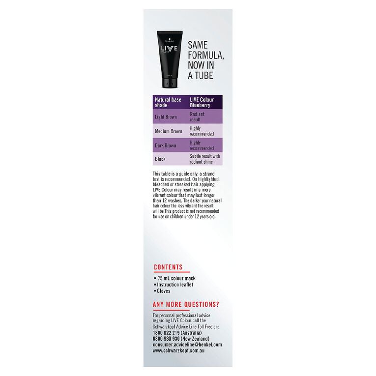 Schwarzkopf Live Colour Hair Colour Blueberry XL, , hi-res