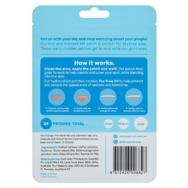 Skin Control Pimple Patch AM 24 Pack, , hi-res