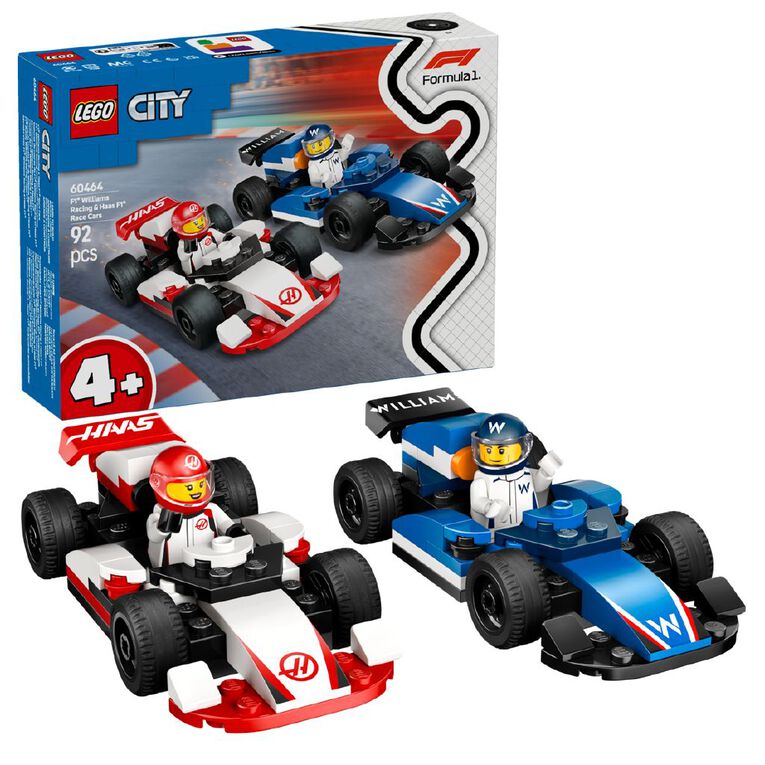 LEGO CITY F1 Williams Racing & Haas F1 Race Cars 60464, , hi-res
