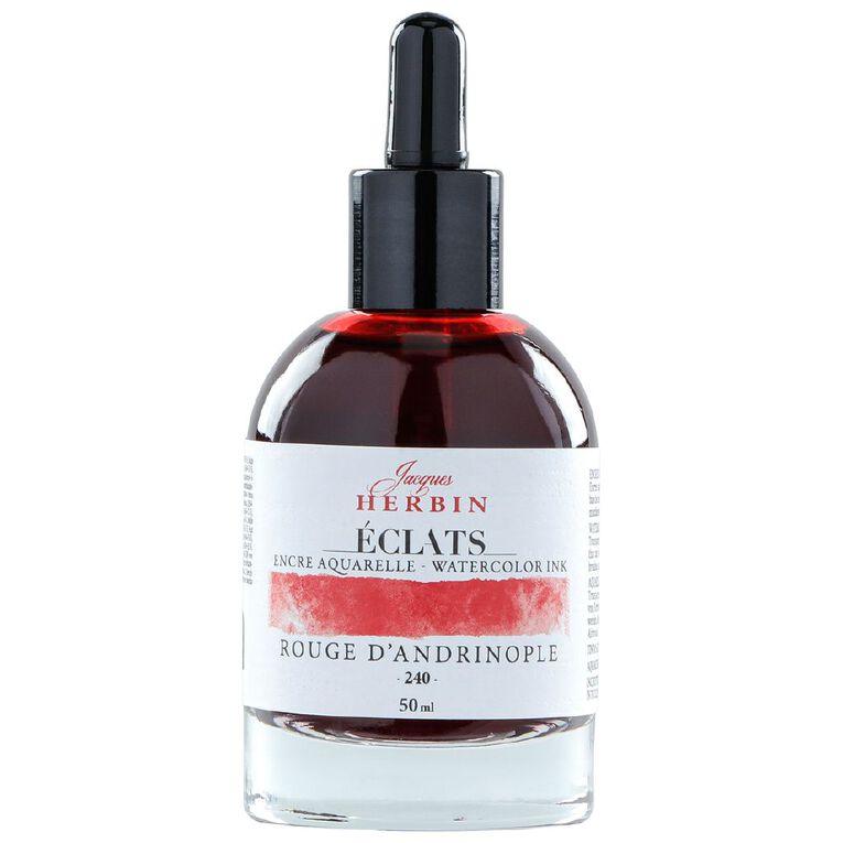 Jacques Herbin Eclats Watercolour Ink 240 Turkey Red 50ml, , hi-res