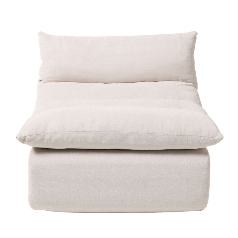 Living & Co Belle Slouch Chair Cream, , hi-res