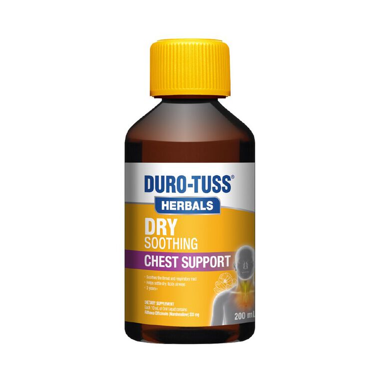 Duro-Tuss Dry Soothing Chest Support 200ml, , hi-res
