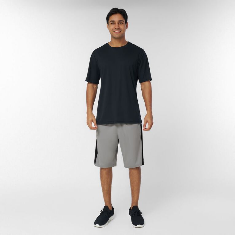 Active Intent Men's Panel Basketball Shorts, Grey Mid, hi-res