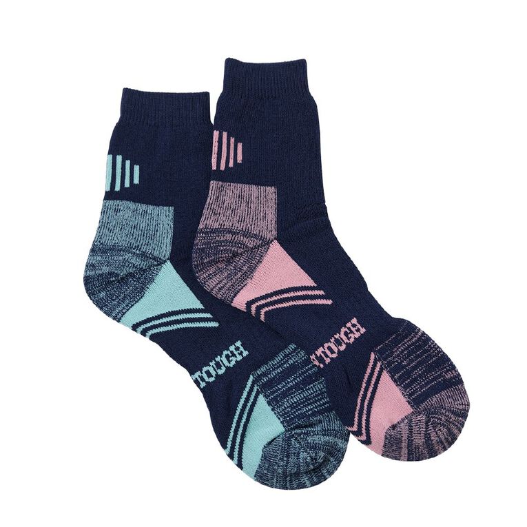 Darn Tough Women's Steelcap Boot Socks 2 Pack, Navy, hi-res