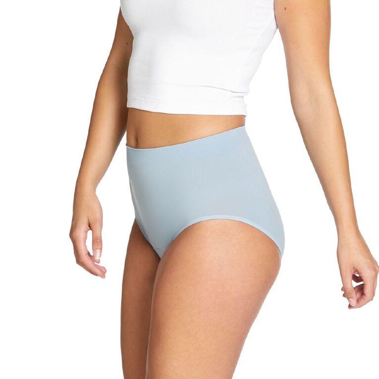 Love Luna Women's Seamfree Period Full Briefs, Blue Dark, hi-res