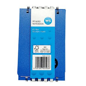 WS Notebook Wiro 100 Pages Blue A7