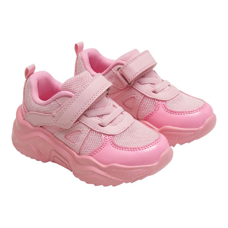 Active Intent Junior Kids' Tabitha Trainers, Pink, hi-res