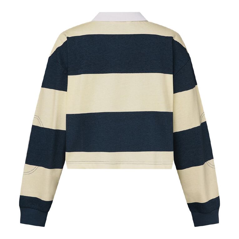 BRDRLESS Harper Crop Ruby Jumper, Navy, hi-res