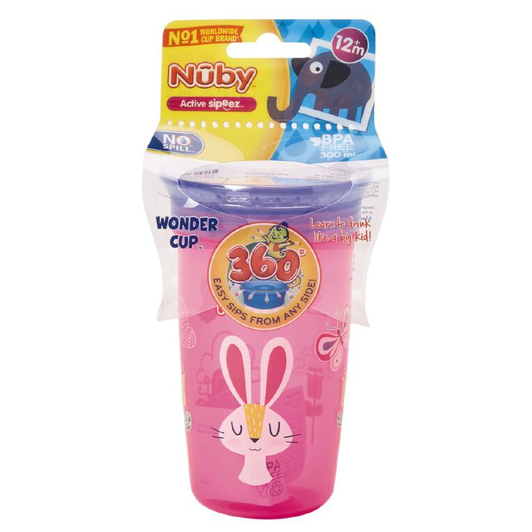 Nuby 360 Cup 300ml Assorted, , hi-res
