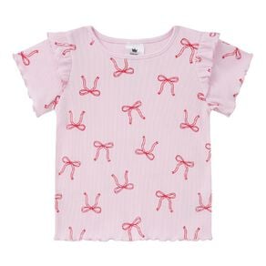 Young Original Toddler Short Sleeve Printed Rib Tee