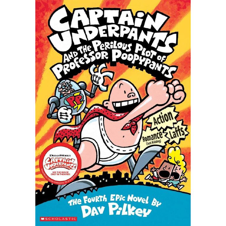 Capt. Underpants #4 Perilous Plot of Professor Poopypants by Dav Pilkey, , hi-res