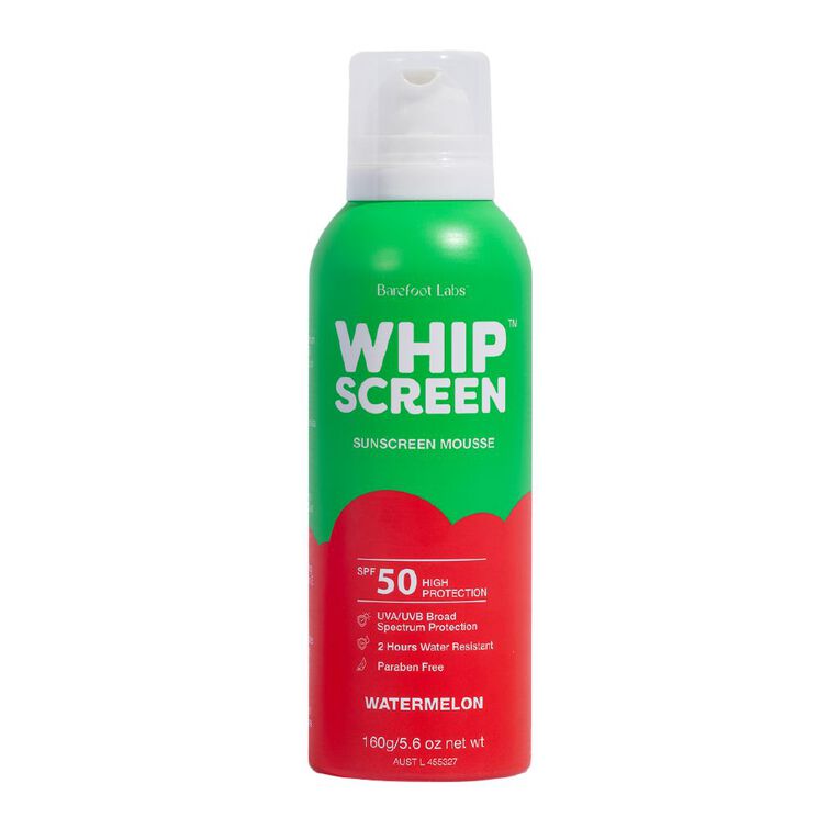 WhipScreen Watermelon SPF50 Sunscreen Mousse 160g, , hi-res