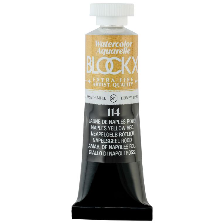 BLOCKX Watercolour Tube 15ml S1 114 Naples Yellow Reddish, , hi-res