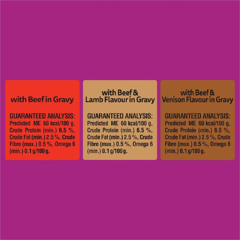 Whiskas Adult Wet Cat Food with Beef in Gravy Pouches 18 Pack, , hi-res