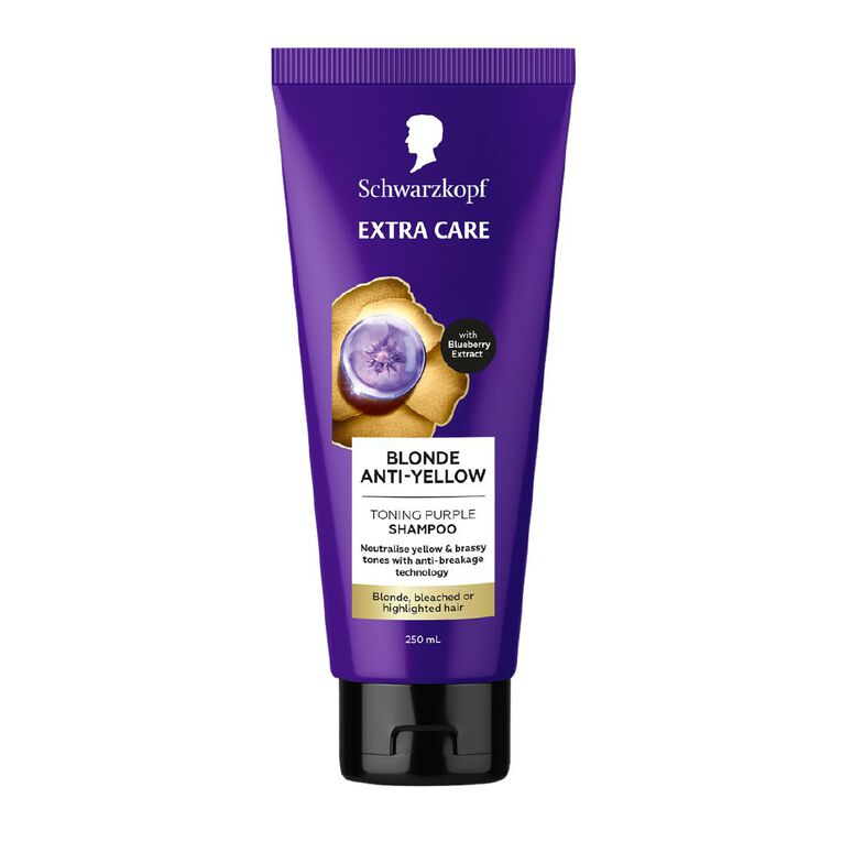Schwarzkopf Extra Care Blonde Purple Shampoo Purple Mid 250ml, , hi-res