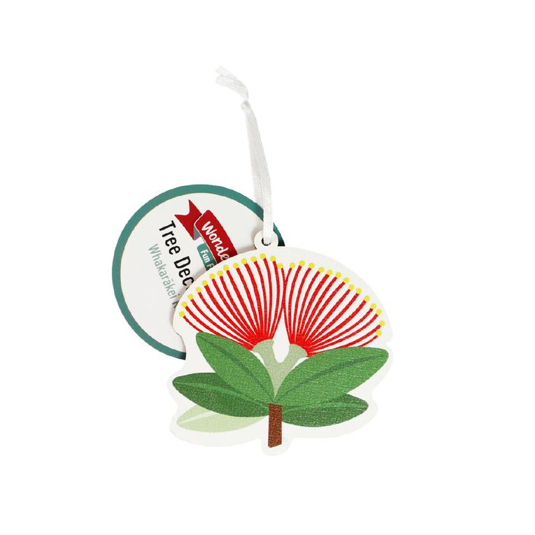 Wonderland Fun Festive Pohutakawa Christmas Tree Decoration, , hi-res