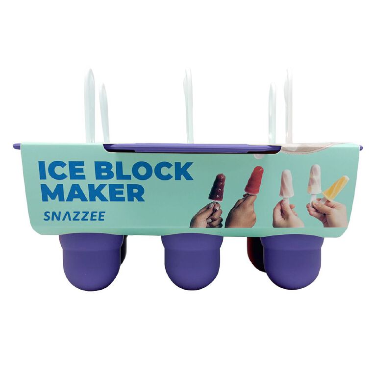 Snazzee Silicone Ice Block Molds Assorted 6 Pack, , hi-res