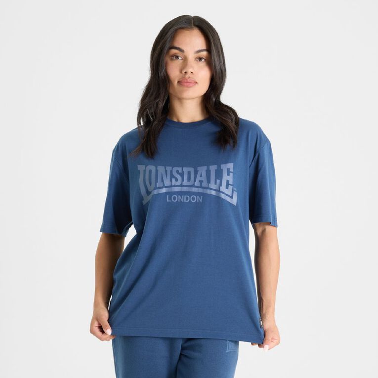 Lonsdale Unisex Tee, Navy, hi-res