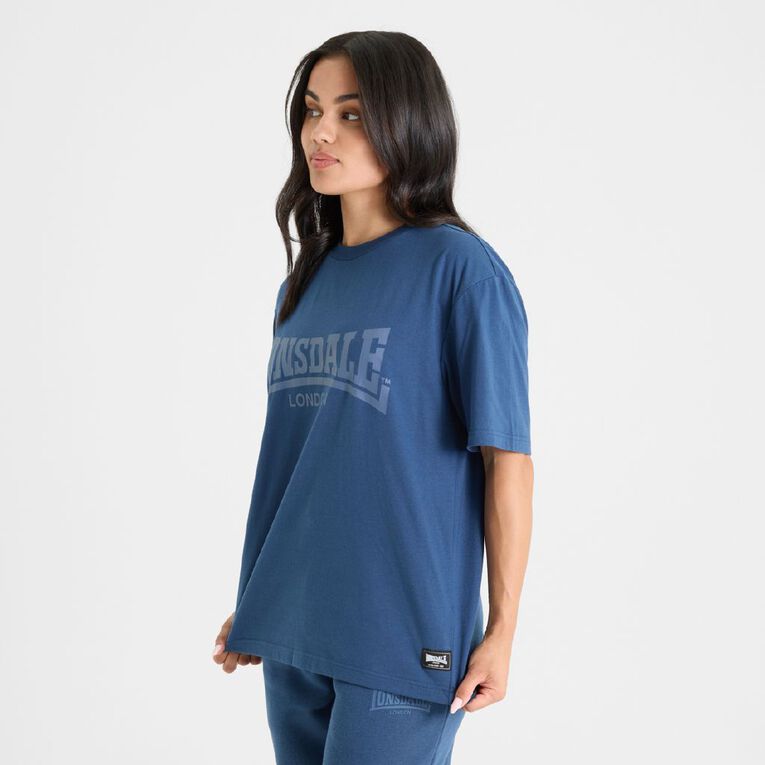 Lonsdale Unisex Tee, Navy, hi-res