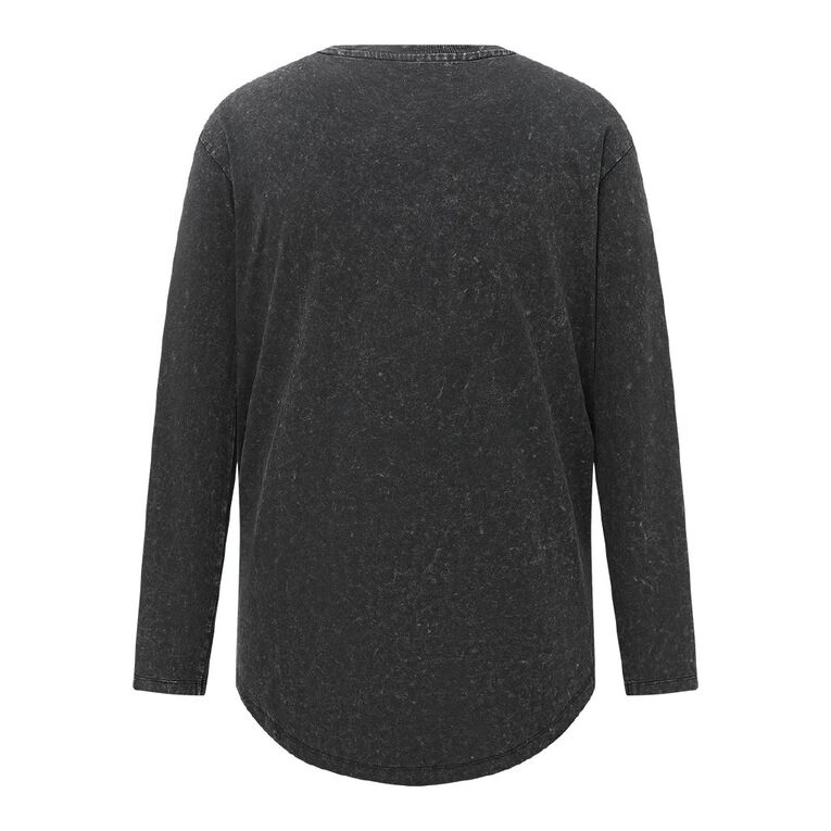 Garage Men's Acid Wash Tee, Black, hi-res