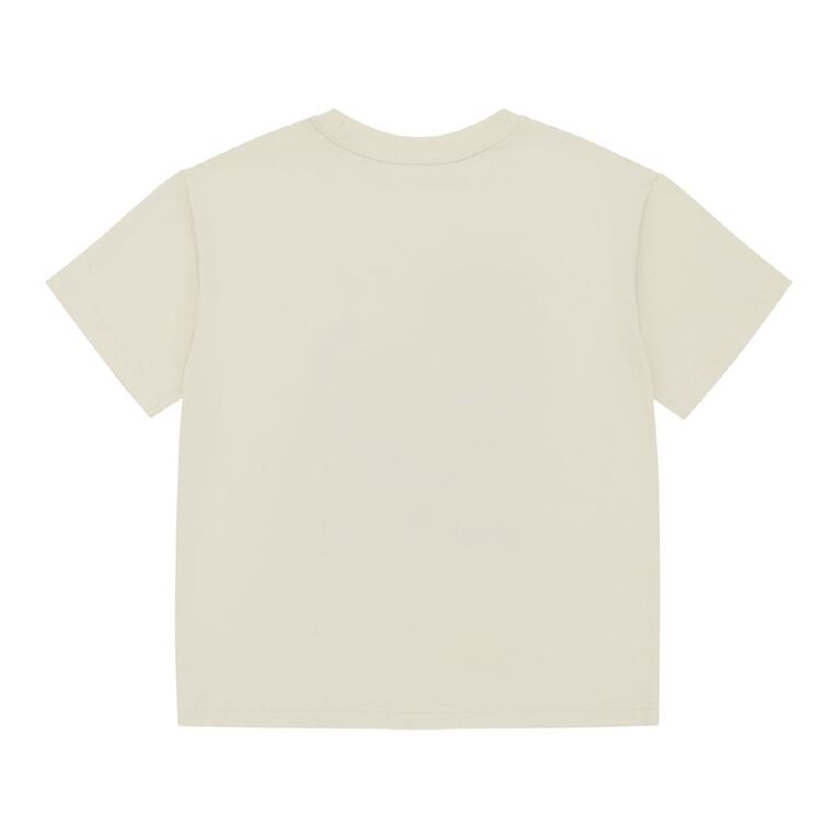 Young Original Short Sleeve Print Tee, Cream, hi-res