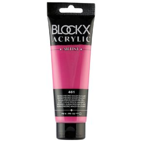 BLOCKX Acrylic Tube Quinacridone Light Magenta 120ml