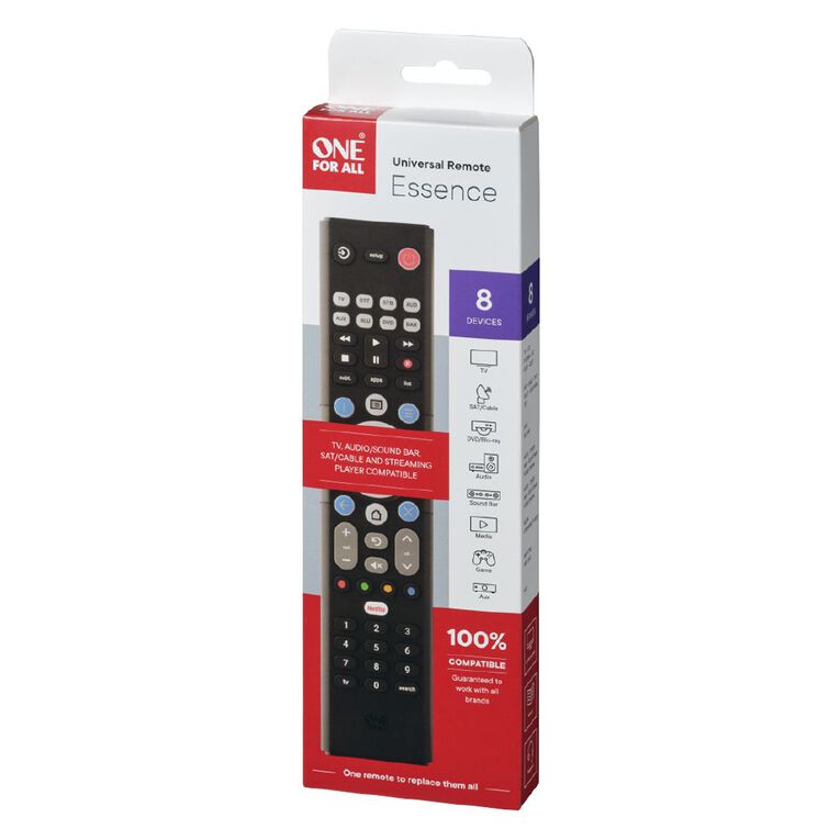 One for All Essence 8 Device Universal Remote Control, , hi-res
