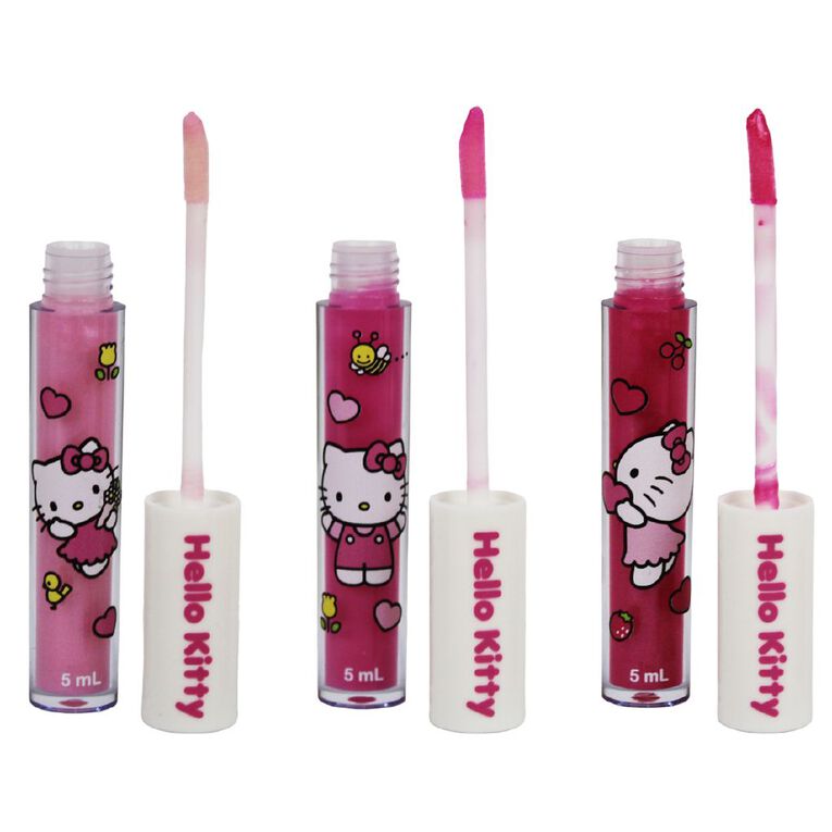 Hello Kitty Lip Gloss Set 3 Pack, , hi-res